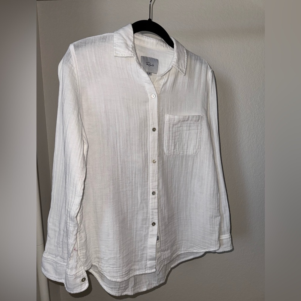 RAILS- XS  Ellis Cotton Gauze shirt